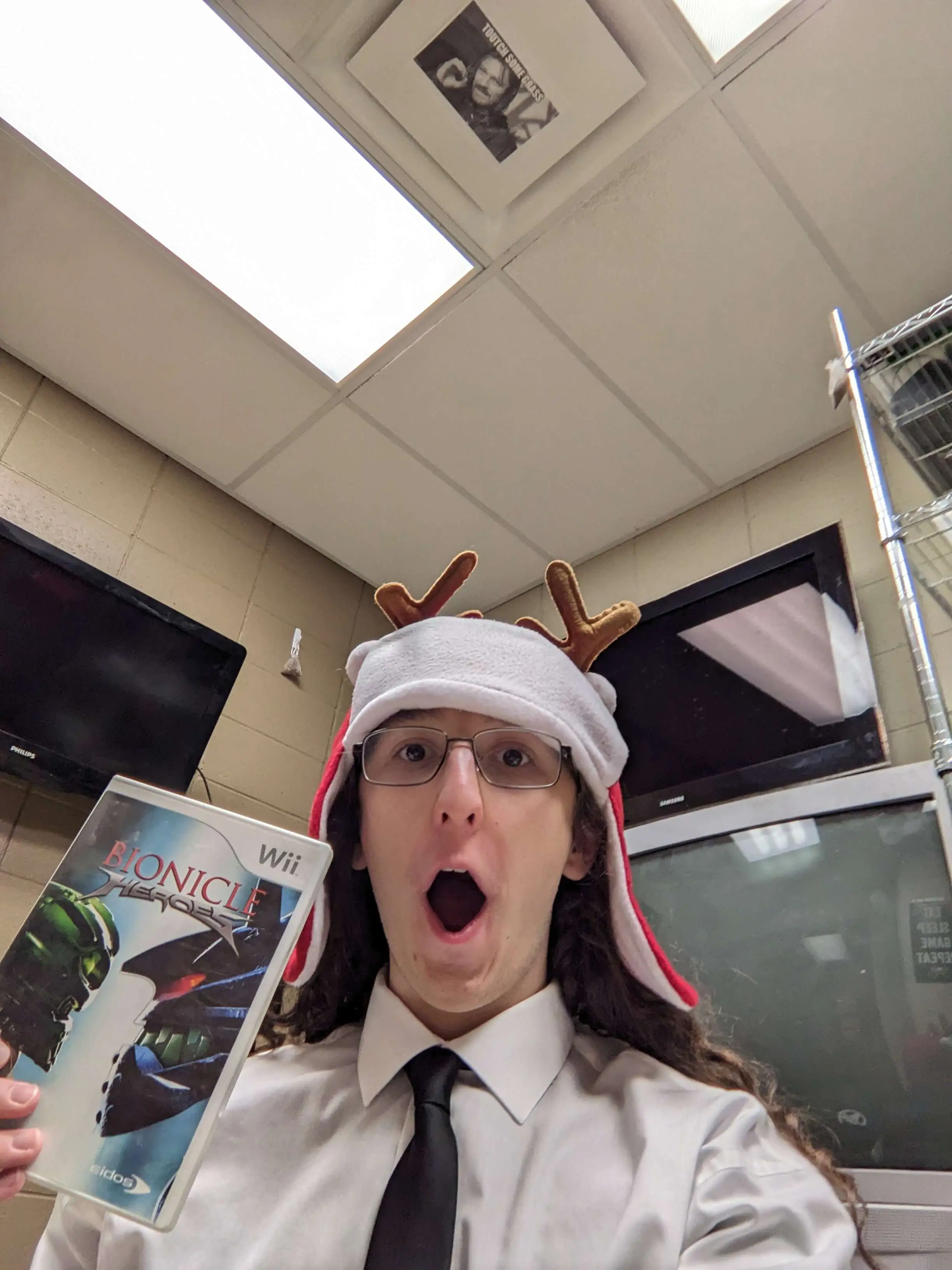 Me with a funny christmas hat